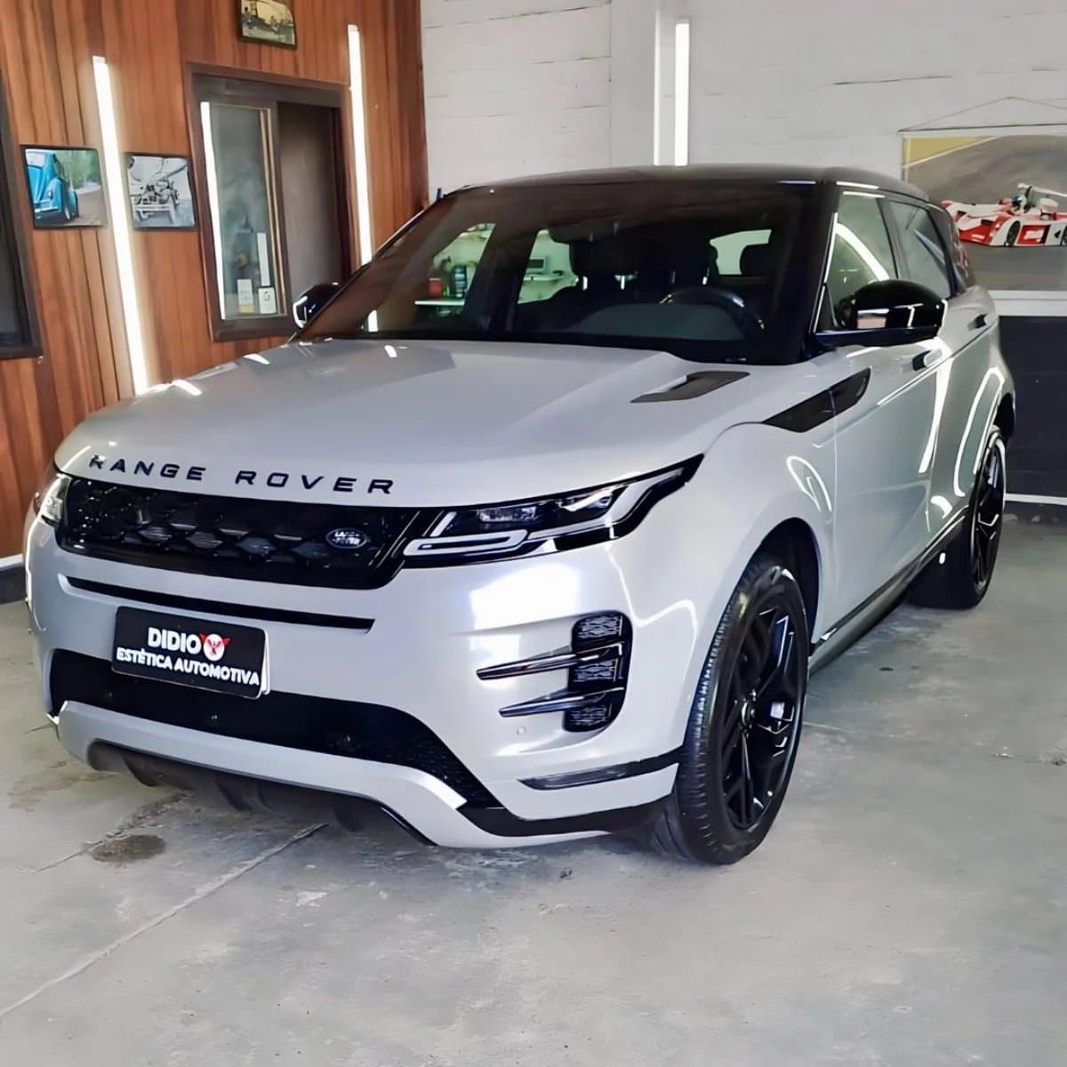 Range Rover Evoque prata após estética automotiva na Didio